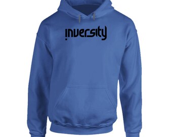 Hooded Pullover Royal Blue- Black Logo