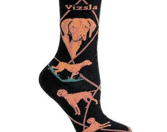 Vizsla Dog Breed Lightweight Stretch Cotton Adult Socks