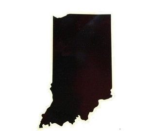 Black and Gold Indiana Sticker