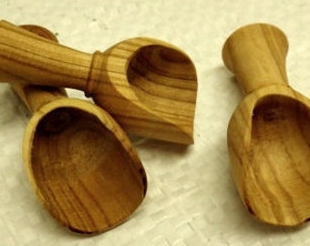 Hand turned Mayday wood scoop with food safe finish