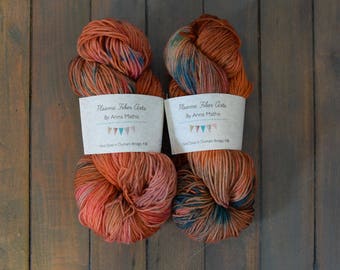 Magic Rust - Hand Dyed Superwash Sock