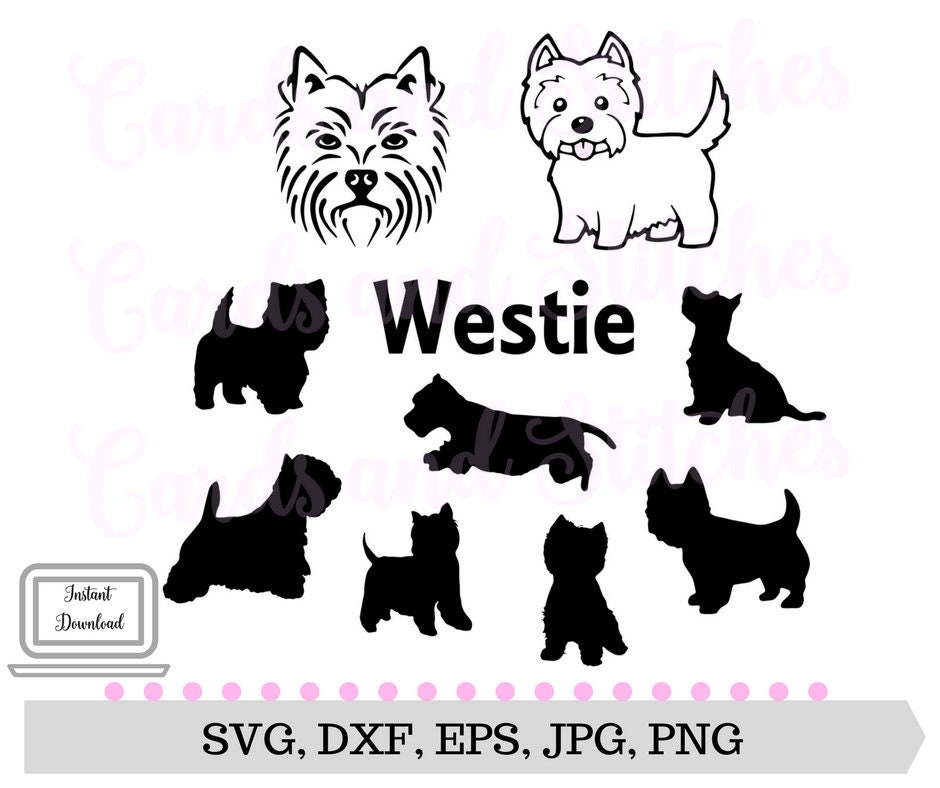 Westie SVG Westie Silhouette SVG West Highland Terrier