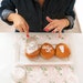 Holiday gift - Hanukkah. 5 small donuts decoration stencils