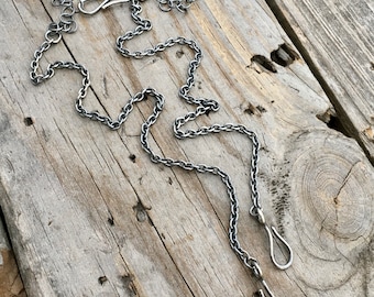 Sterling Silver Interchangeable Pendant Chain Necklace Handmade Sterling Silver Chain By Joy Kruse Wild Prairie Silver