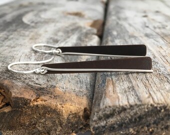 Sterling Silver Handmade Earrings By Joy Kruse Wild Prairie Silver 'Prairie Sticks'