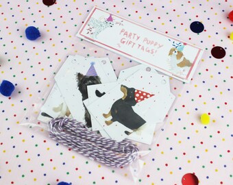 Gift Tags / Dog Gift Tags / Pug decor / Birthday gift tags / Gift Tag / Favor Tags / Holiday gift tags / Gift wrap / Tags / Pug Gift tags.