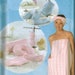Bath ACCESSORIES Sewing Pattern Simplicity 4747 Bag mitt Pillows OOP Eye mask Towel wrap slippers