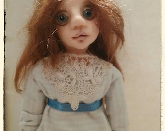 Art doll made of cold porcelain / Art doll OOAK