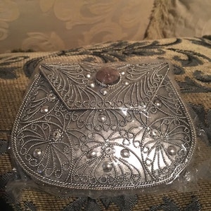 Hand-crafted metal purse