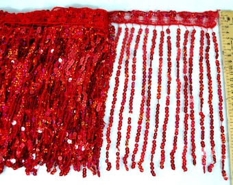 2 yards only 9.99 of Holographic Sequin Fringe
