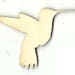 Hummingbird - Laser Cut Out Unfinished Wood Shape Craft Supply BRD167