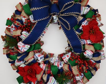 Homemade Rustic Holiday Wreath