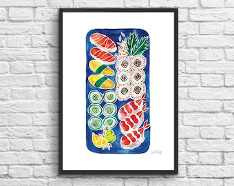 Art-Poster 50 x 70 cm - Sushi platter