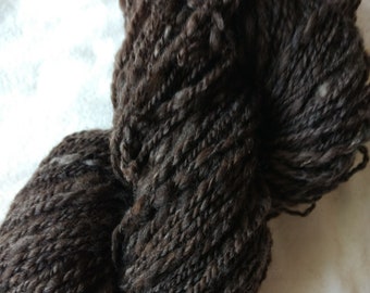 Natural colored merino 100% hand spun yarn