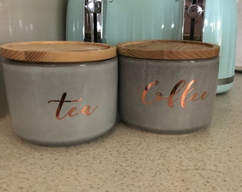 Kitchen pantry canister labels