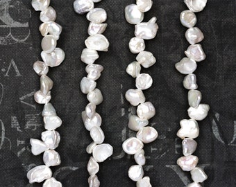 1452 Pearls 9-12 mm Pearls keshi Natural white pearls Keishi pearls Big ivory pearls Pearl beads Natural freshwater pearls Large pearls
