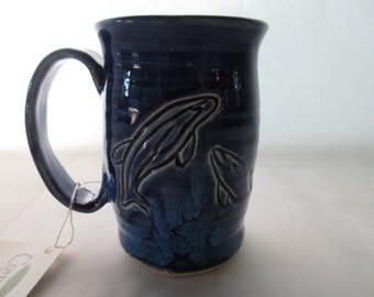 Carved Dolphin Mug
