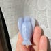 2" Beautiful Blue Lace Agate Angel! Carving Angel, gemstone magic, Angel stone, blue chalcedony, crystal healing, angel carving #3205