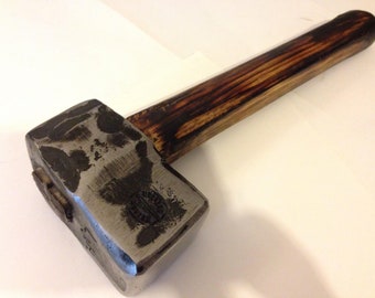 Blacksmith Hammer, Made to Order, Blade Smith Knife Makers Hammer Cutler Sawyer Dog Head Hammer, Hand-Forged Carbon Steel, Custom