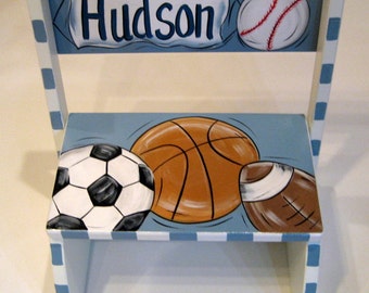 Sports Balls Flip Step Stool