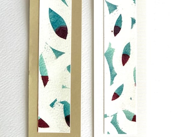 Book marks 2 pcs "Prune pits" beige/white