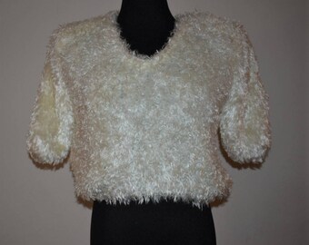Vintage 1980's hand knitted sweater by Side Effect