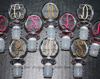 Monogram Wine Stopper, Bottle Stopper for Wine, Wine Topper