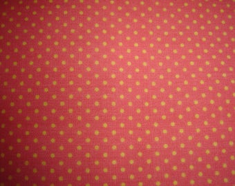 COTTON coral and yellow 50 x 57 cm