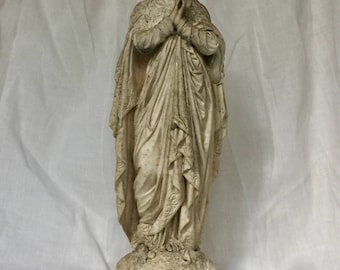 Lovely Old French Madonna Statue