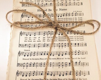50 pages from vintage Hymnals