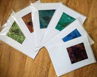 Felted 'Leaf' blank cards