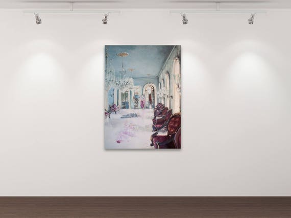 Deutsche Botschaft Indien - Kunstdruck Gemälde von Stephanie Oncken Deutsche Botschaft Indien - Kunstdruck Gemälde von Stephanie Oncken