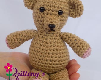 Teddy Bear Teddy Bear Stuffed Animal Crochet Teddy Bear Stuffed Animal Crochet Plush Teddy Bear Toy Teddy Bear Snuggly Pal