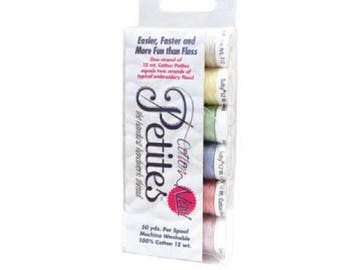 Spring Sulky Cotton Petites Thread 12 wt - 6 color assortment 712-02