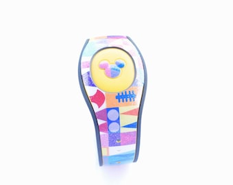 Small World Magic Band 1.0 or 2.0 Decal | Custom Waterproof MagicBand Skin | RTS Ready To Ship | Glitter MagicBand Decals