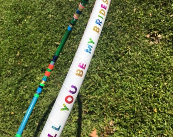 Bridesmaid Proposal Hula Hoop // Choose your Colors and Size! // Handmade Fitness Hoop