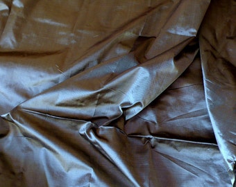 Fine Indian Silk Taffeta in Silver Gray-Black, Fat quater-TF 24.