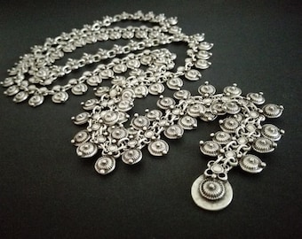 Bohemian Silver Necklace | Ethnic Kuchi Style Necklace | Boho Necklace | Statement Necklace | Ethnic Jewelry | Antique Silver Boho Necklace