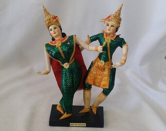 Thailand ~ Thai Dancers ~ Souvenir Dolls ~ Super Detailed Stockinette Dolls ~ Travel Dolls ~ Royal Classical Thai Dance Style