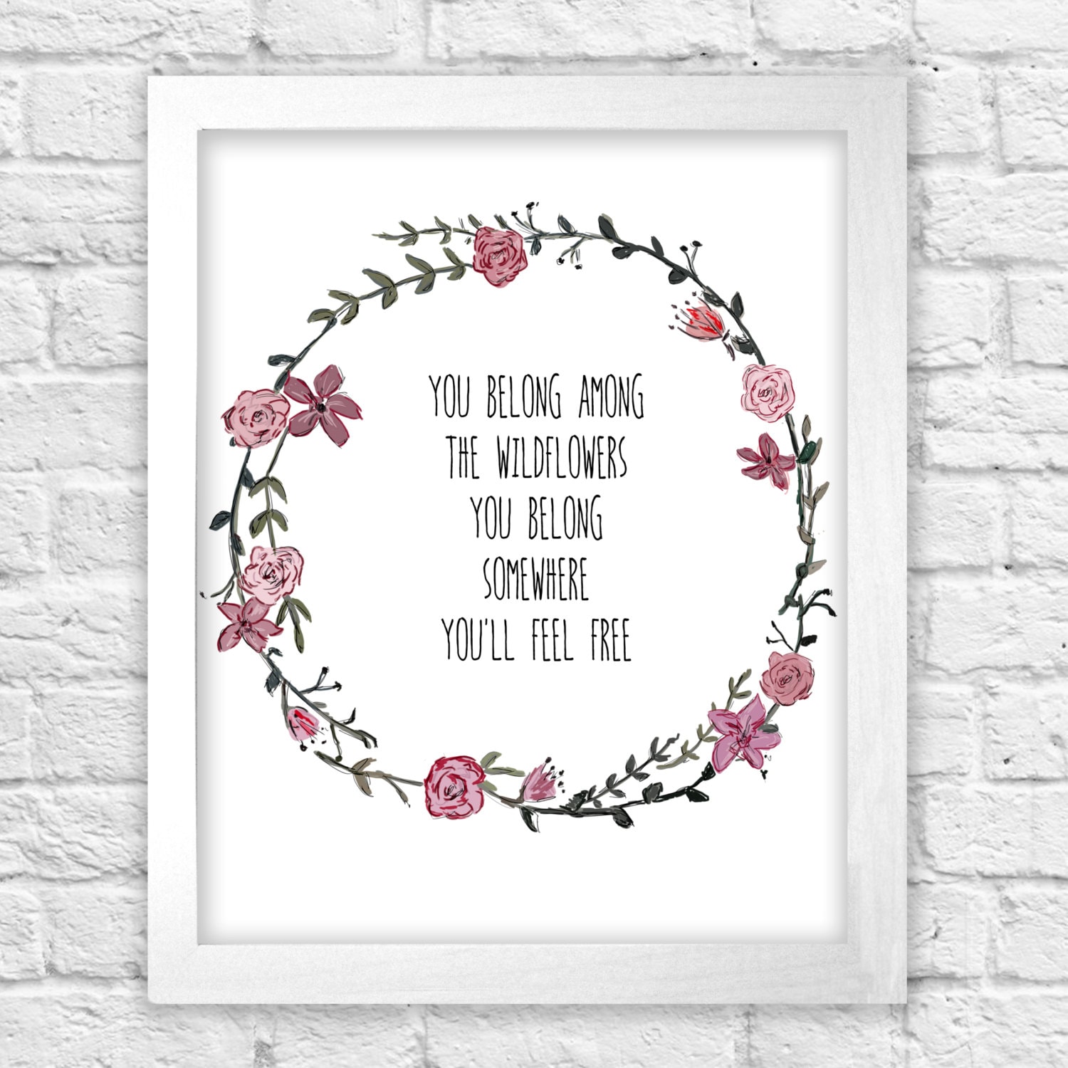 You Belong Among the Wildflowers Tom Petty lyrics print