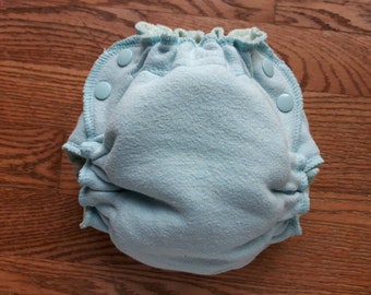 OS trim fit, bamboo velour and hemp, fitted cloth diaper with fitted insert, side snap