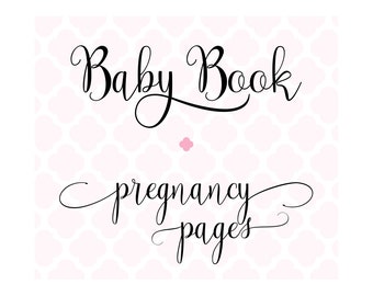 Set of 20 Pregnancy Journal Pages for Charmbooks Baby Memory Books