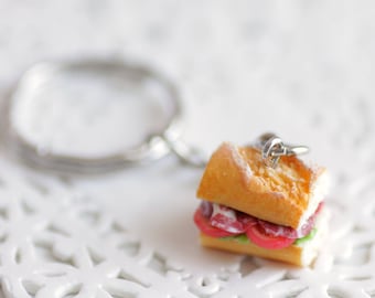 Key Sandwich fimo, made of polymer clay miniature
