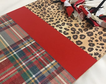 LEOPARD and TARTAN PLAID Clipboard