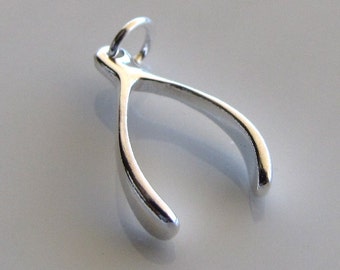 Sterling Silver Wishbone Charm