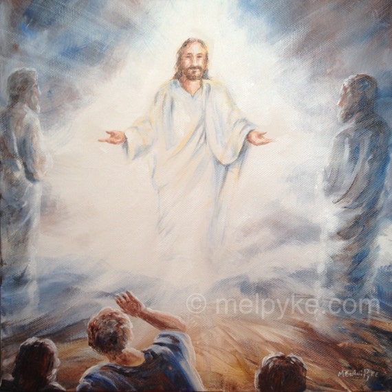 The Transfiguration of Jesus original painting on canvas