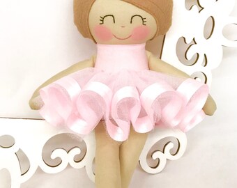 Ballerina Doll- Pink doll- Cloth Baby Doll - Ballerina Gift