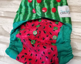 Watermelon OS Diaper fitted, AI2, Pocket