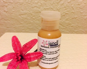 Liquid mineral foundation- Oil Free Foundation- All Natural Foundation-Vegan Foundation-Tinted BB Cream-