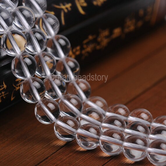 AAA Clear Quartz Crystal Beads 4 6 8 10 12 14 16 mm Natural